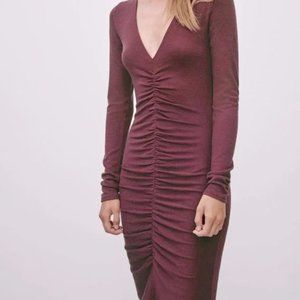 Aritzia Wilfred Free Shaik Maroon Long Dress NWT (XXS)